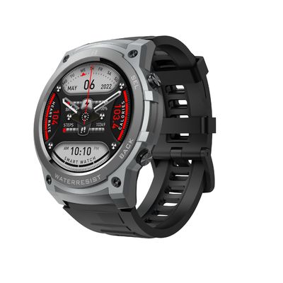 ساعت هوشمند مردانه DM55 1.43 اینچ صفحه نمایش آمولد ساعت هوشمند IP68 ضد آب لوگو OEM سفارشی