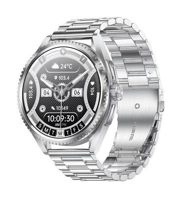 CF52 ورزش مردان ساعت هوشمند در فضای باز چراغ قوه 1.75 اینچی صفحه نمایش آمول 600mAh باتری